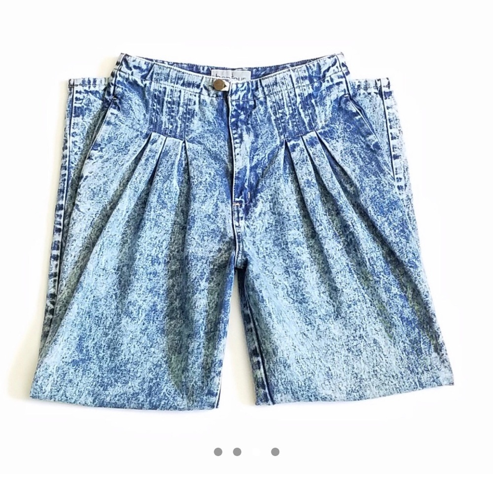 Vintage Bonjour Highwaisted Acidwash Jeans 💙